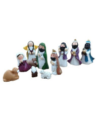 PRESEPIO MINIATURA 70MM 11PCS COLORIDO