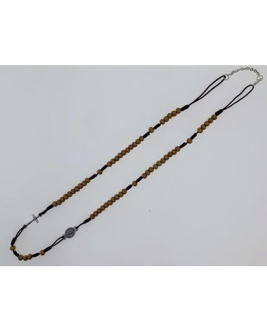 COLAR TERCO CORDEL MADEIRA 5MM NS