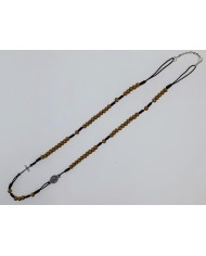 COLAR TERCO CORDEL MADEIRA 5MM NS