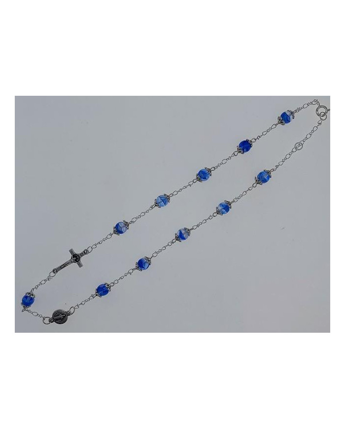 COLAR DEZENA VIDRO 7MM SB