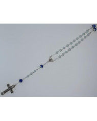 GLASS ROSARY 6MM WITH SHAMBALLA