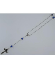 GLASS ROSARY 6MM WITH SHAMBALLA