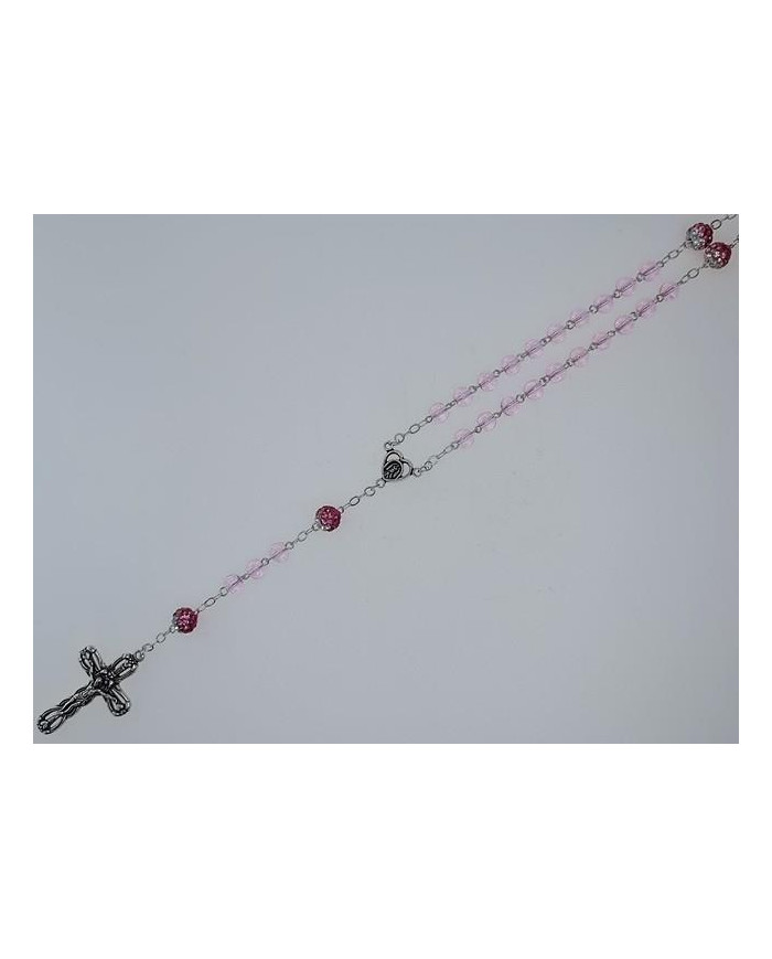 GLASS ROSARY 6MM WITH SHAMBALLA