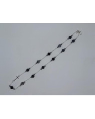 COLAR DEZENA HEMTATITE ROSA 8MM LS