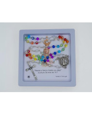 TERCO VIDRO 4MM ARCO IRIS C/ CX