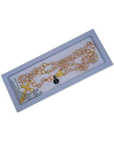 TERCO VIDRO MURANO LUMINOSO 8MM MT OURO BRANCO