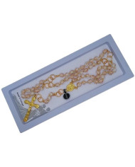 TERCO VIDRO MURANO LUMINOSO 8MM MT OURO BRANCO