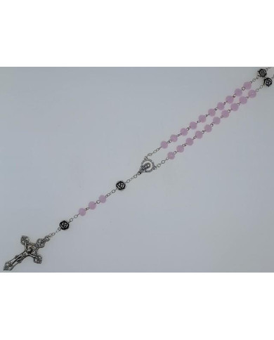 TERCO CRISTAL 8X6+ROSA