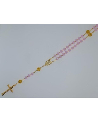 TERCO CRISTAL 8X6+ROSA OR