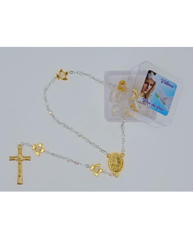 TERCO CRISTAL 4MM OURO PAZ