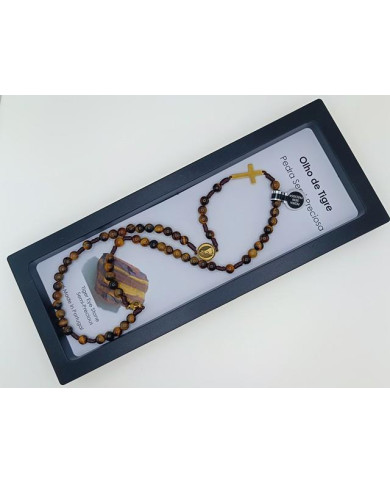 COLAR TERCO CORDEL PEDRA 6MM D NS