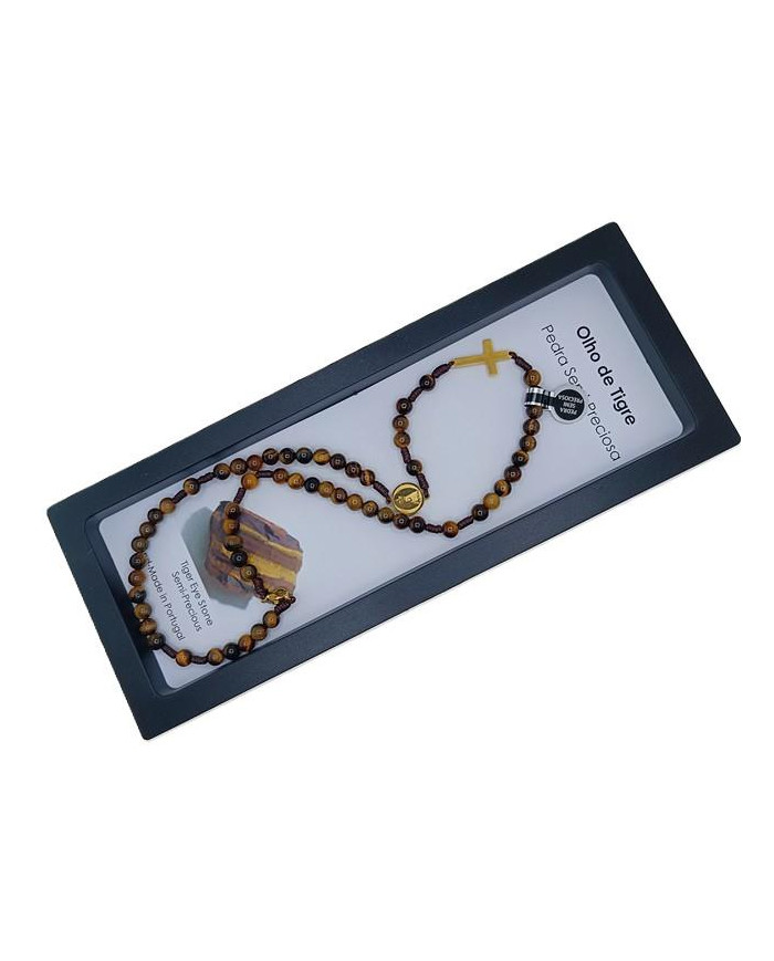 COLAR TERCO CORDEL PEDRA 6MM D NS