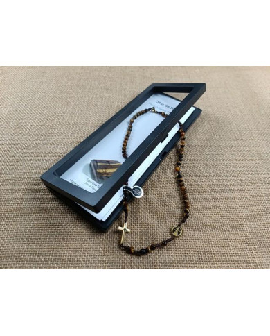 COLAR TERCO CORDEL PEDRA 6MM D NS