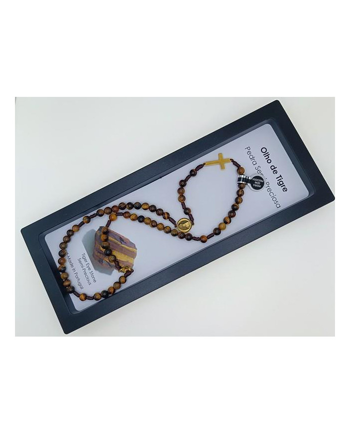 COLAR TERCO CORDEL PEDRA 6MM D NS