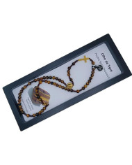 COLAR TERCO CORDEL PEDRA 6MM D NS