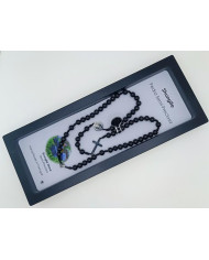 NECKLACE ROSARY CORD STONE 6MM P NS