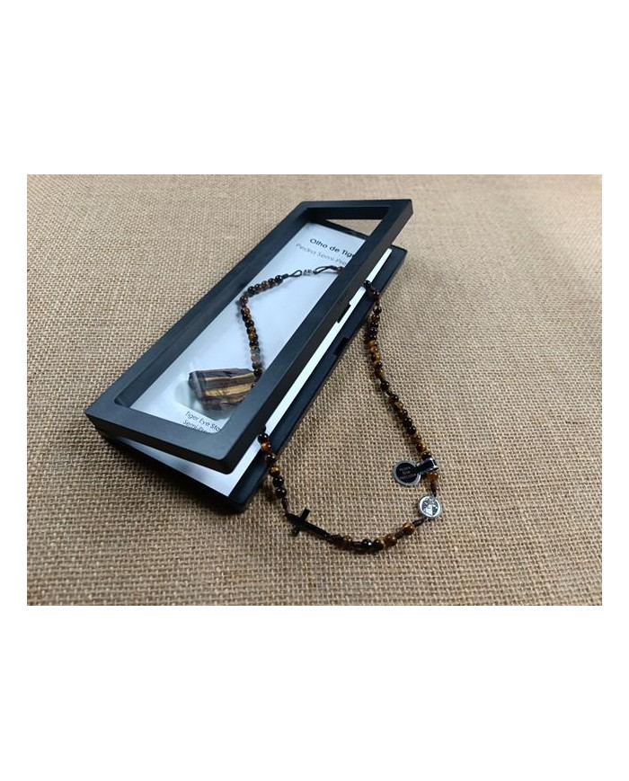 NECKLACE ROSARY CORD STONE 6MM P NS