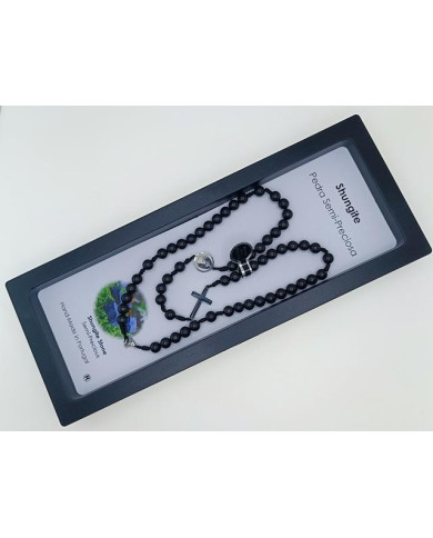 COLAR TERCO CORDEL PEDRA 6MM P NS