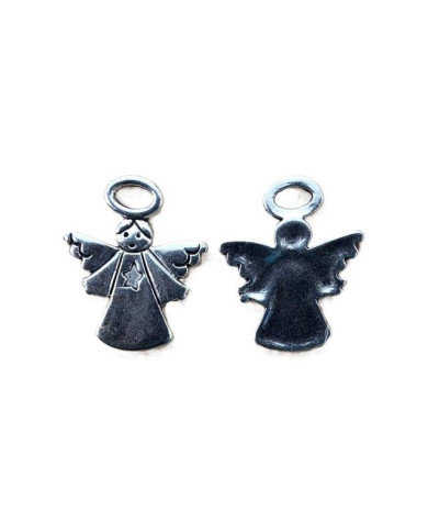 MEDALHA ANJO GRANDE ESTRELA NA VESTE MM