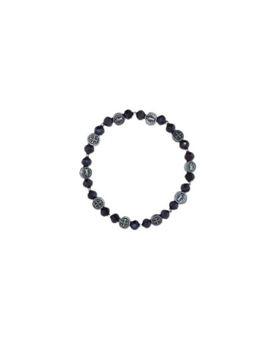 ELASTIC DECADE BRACELET CRYSTAL 6X4MM SB