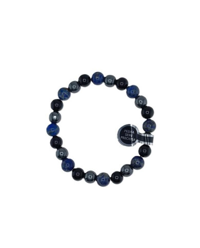 PUL ELAST PEDRA 8MM TRIPLA ADULTO ONIX+H+LL