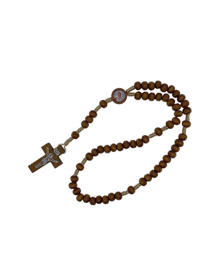 TERÇO CORDEL MADEIRA 7M C/IMAGEM CAST