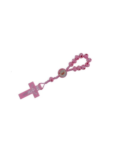 DEZENA MADEIRA EM CORDA COM PINTAS 6MM