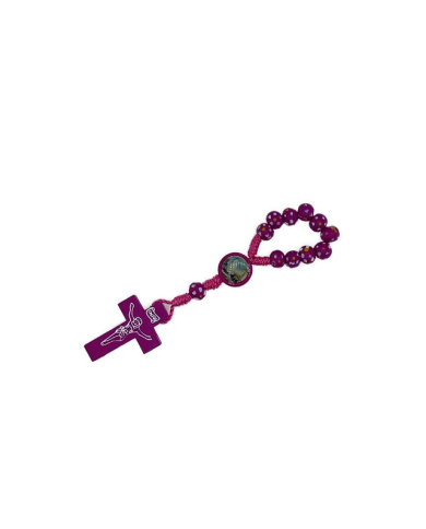 DEZENA MADEIRA EM CORDA COM PINTAS 6MM