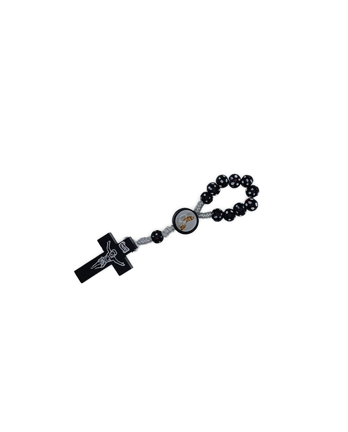 DEZENA MADEIRA EM CORDA COM PINTAS 6MM