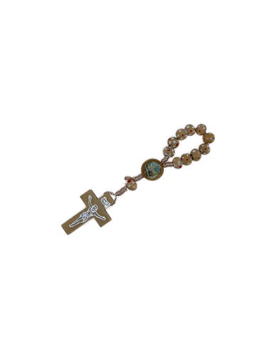 DEZENA MADEIRA EM CORDA COM PINTAS 6MM