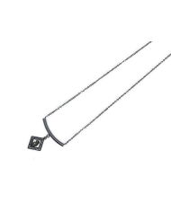 FIO C/ MEDALHA LOZANGULO ACO C/ BRILHANTES