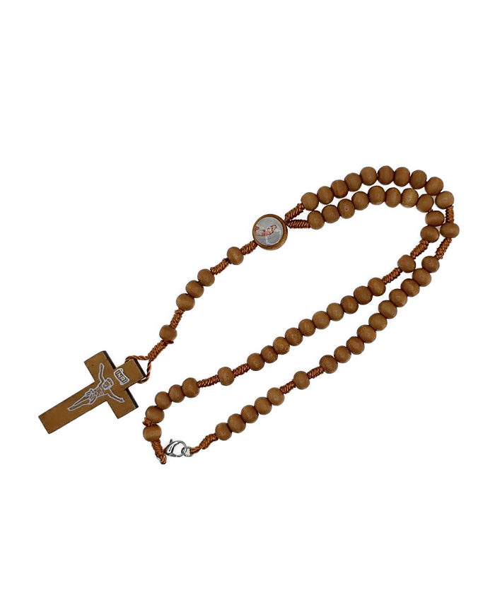 TERÇO CORDEL MADEIRA 7M C/IMAGEM C/FECHO CAST