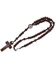 TERÇO CORDEL MADEIRA 7M C/IMAGEM C/FECHO CAST ESC