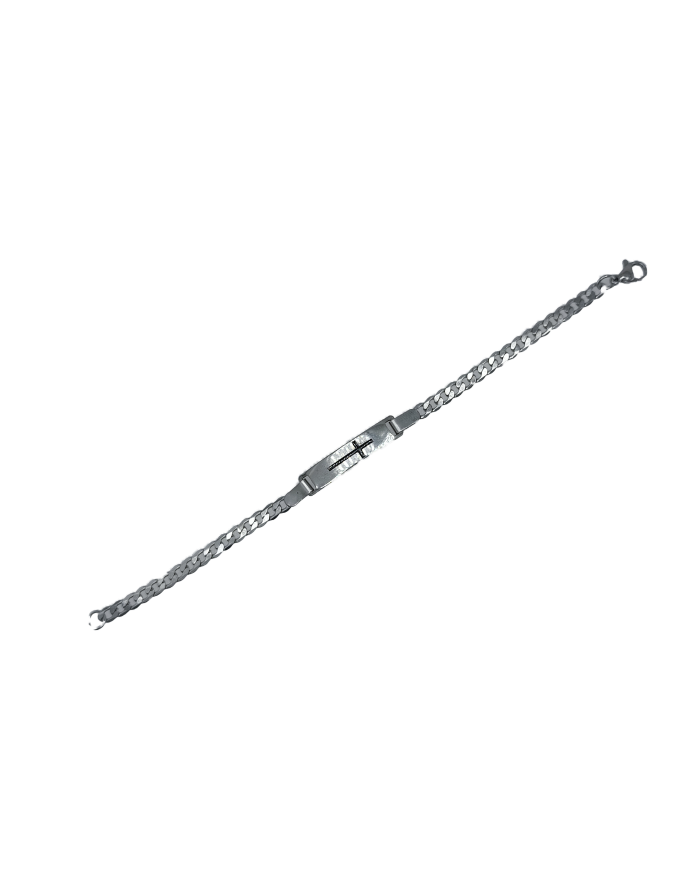 PUL CORRENTE ACO CHAPA COM CRUZ DESENHADA