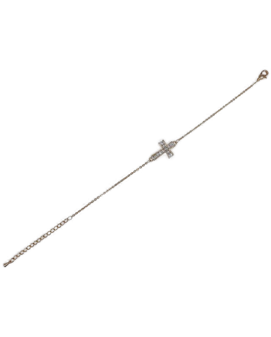 PULSEIRA CORRENTE ZIRCON C/CRUZ DOURADO