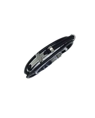 PUL PELE GENUINA C/CRUZ C/FIO PRETO