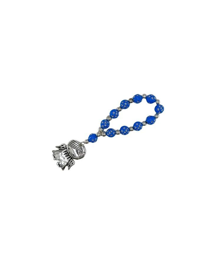 DEZENA ELAST PLAST RED 8MM ESTRELAS MENINO