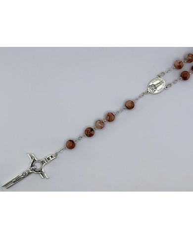 MATTE GLASS ROSARY 8MM