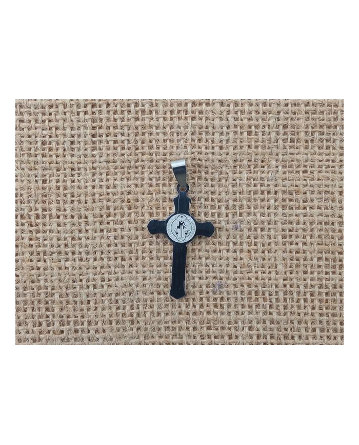 CRUZ ACO 27MM SAO BENTO GRAVADA