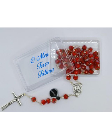 TERCO VIDRO MURANO 8X6MM C/ CX