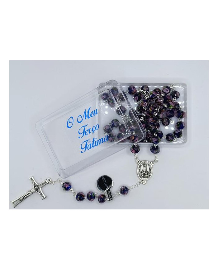 TERCO VIDRO MURANO 8X6MM C/ CX