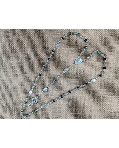 GLASS ROSARY WITH 6MM + ZAMAK LS