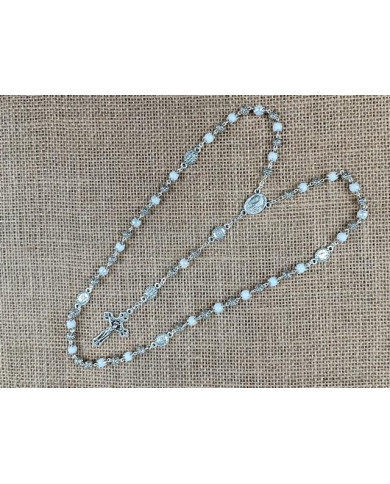 GLASS ROSARY WITH 6MM + ZAMAK LS