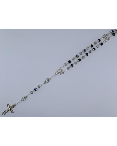 GLASS ROSARY WITH 6MM + ZAMAK LS