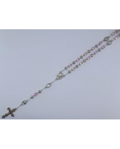 GLASS ROSARY WITH 6MM + ZAMAK LS