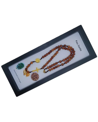 COLAR TERCO CORDEL PAU SANTO 6MM D