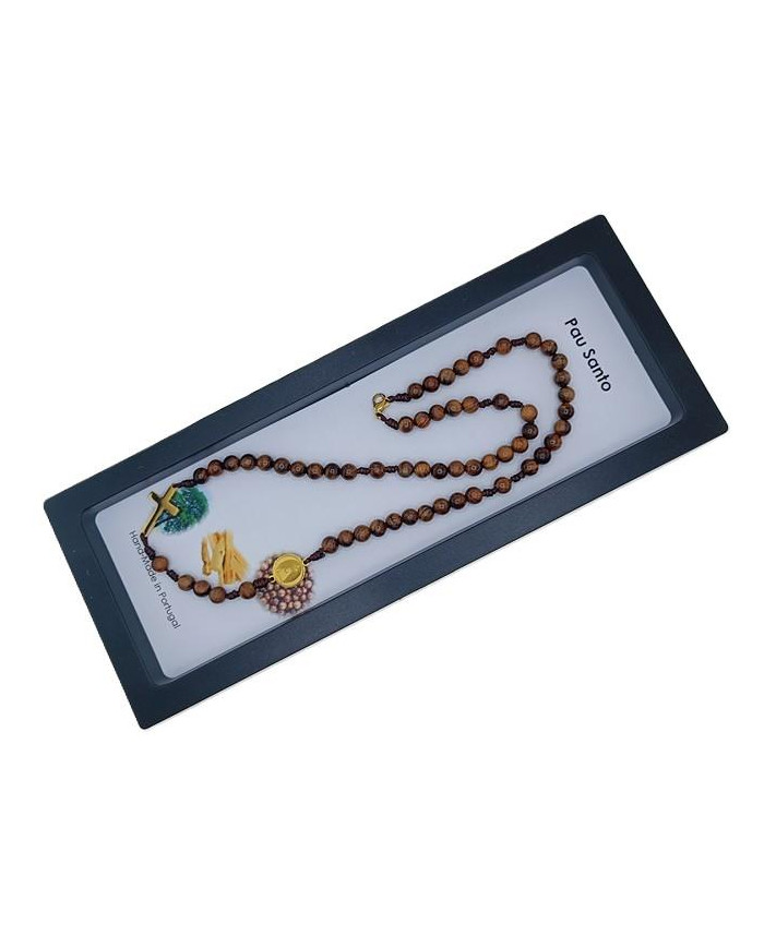 COLAR TERCO CORDEL PAU SANTO 6MM D