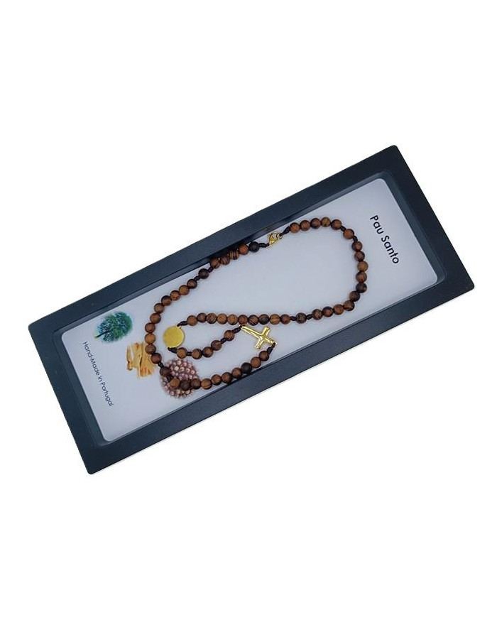 COLAR TERCO CORDEL PAU SANTO 6MM D