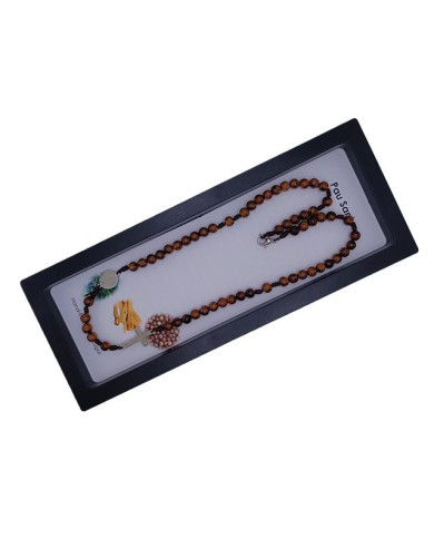 COLAR TERCO CORDEL PAU SANTO 6MM P