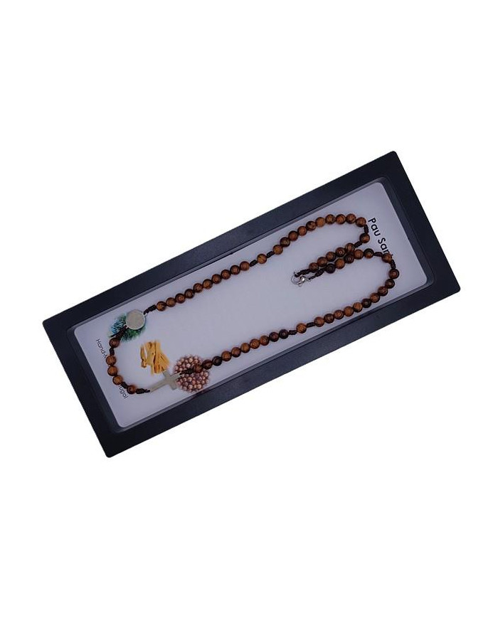 COLAR TERCO CORDEL PAU SANTO 6MM P
